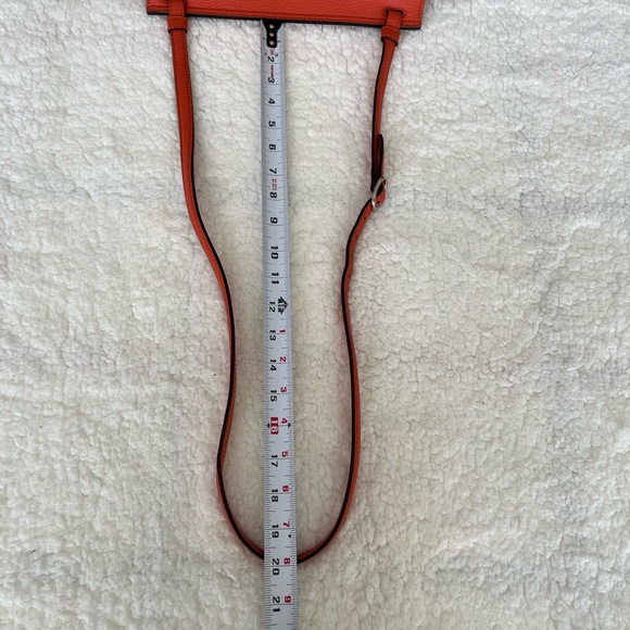 GUCCI Bamboo Daily Leather Flap Shoulder Bag- Orange - Picture 11 of 13